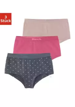 Bench Трусики (3 шт.) в красивом цветовом сочетании, с мягкими манжетами, розовый