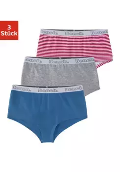 Bench Трусики (упаковка, 3 шт.), однотонные и в полоску, синий