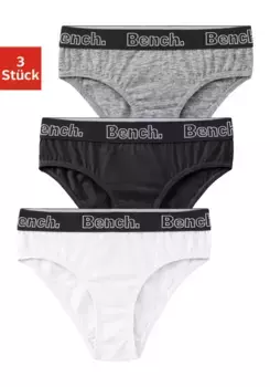 Bench Трусы (упаковка, 3 шт.), с тканым поясом с логотипом, белый