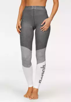 Bench Вязаные леггинсы в спортивном дизайне колор-блок, антрацит