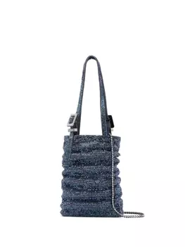 Benedetta Bruzziches мини-сумка Lollo La Petite с кристаллами, синий