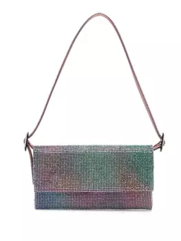 Benedetta Bruzziches шелковая сумка на плечо со стразами, фиолетовый