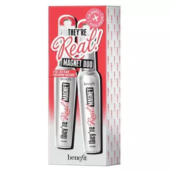 Benefit Они настоящие! Magnet Mascara Duo набор экстремально удлиняющей туши для ресниц Black 2x9g