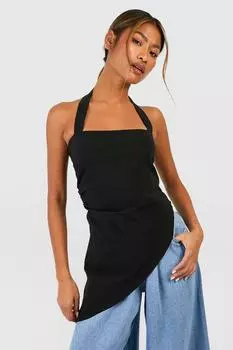 Бенгалийский асим топ Boohoo, черный