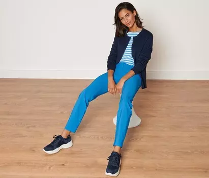 Бенгалинские брюки Tchibo, лазурный синий