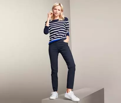 Бенгалинские брюки Tchibo, темно-синий