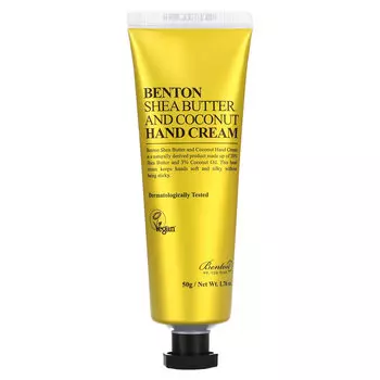 Benton, Крем для рук с маслом ши и кокосом, 50 г (1,76 унции)