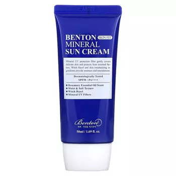 Benton, Минеральный солнцезащитный крем Skin Fit, SPF 50 / PA ++++, 50 мл (1,69 жидк. Унции)