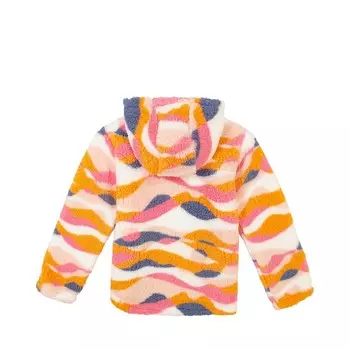 Берберская флисовая толстовка на молнии с принтом Roxy для девочек 7–16 лет, цвет Peach Parfait Print