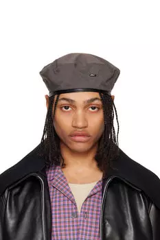 Берет из серого нейлона OUR LEGACY