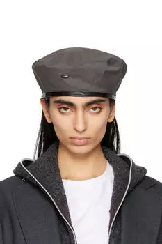 Берет из серого твила OUR LEGACY