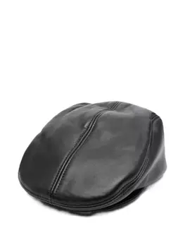 Берет кожаный с панелями Руслана Багинского Ruslan Baginskiy, черный