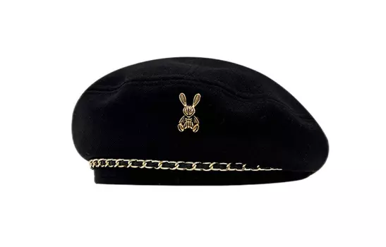 Берет женский FREE RABBIT, 2 Pack (Black+Beige)+Rabbit Box