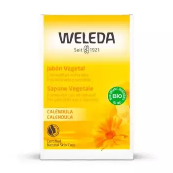 Бережное очищение для чувствительной кожи Jabn Vegetal De Calndula Weleda, 100 ml