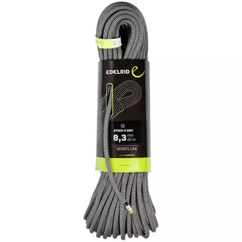 Bergzeit 83 Sting II Сухая полуверевка Edelrid, серый