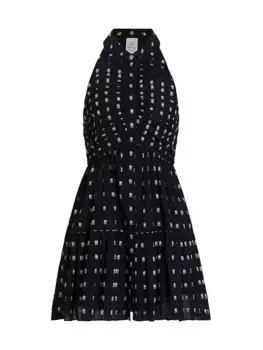 Берилловое платье со сборками Cinq Sept, белый