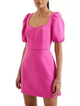 Berina Женское Короткое Мини Платье с Квадратным Вырезом French Connection, цвет wild rosa
