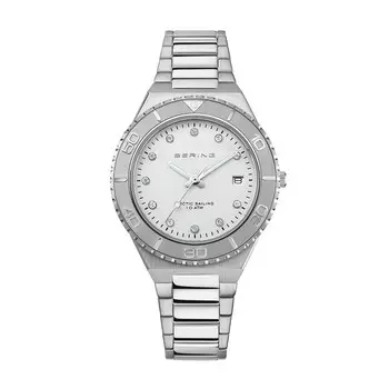 BERING Женские классические часы с браслетом из нержавеющей стали, цвет Silver