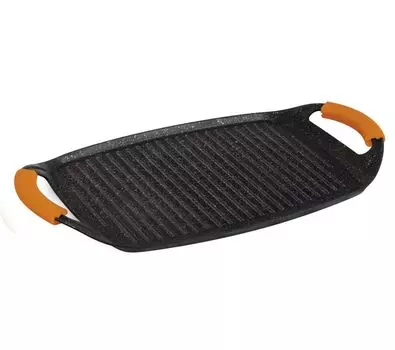 Berlinger Haus BH/6183, овальный, сковорода-гриль, черный, 220 °C, алюминий, газ, галоген, индукция BerlingerHaus