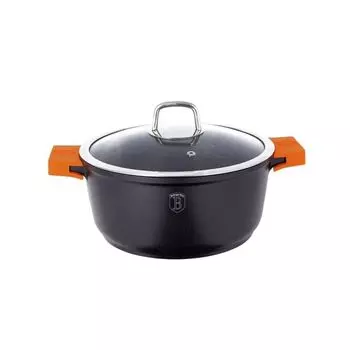 BerlingerHaus кастрюля 20см со стеклянной крышкой гранит
