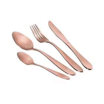 BERLINGERHAUS Набор столовых приборов 24 шт. Розовое золото Metallic Line Нержавеющая сталь Satin BH-2213