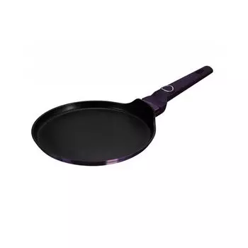 Berlingerhaus Сковорода для блинов с титановой поверхностью 25 см, фиолетовая коллекция солнечного затмения BH-6635