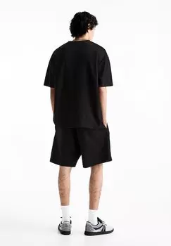 БЕРМУДА Jogger PULL&BEAR, Брюки для тренировочного костюма черные