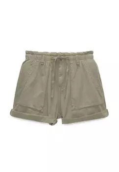 БЕРМУДА Rustic PULL&BEAR, Шорты темно-зеленый