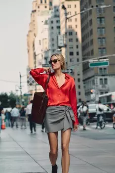 Бермудские шорты с бантом ZARA, серый