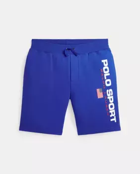 Бермудские шорты унисекс с эластичной талией Polo Sport Polo Ralph Lauren, синий