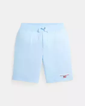 Бермудские шорты унисекс с эластичной талией Polo Sport Polo Ralph Lauren, голубой
