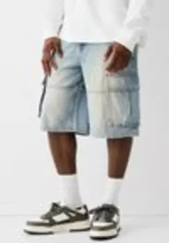 Бермуды BAGGY Bershka, светло-синий