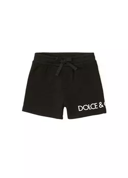 Бермуды для мальчика с черным логотипом Dolce&Gabbana