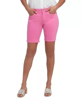 Бермуды Ella с боковым разрезом NYDJ, розовый