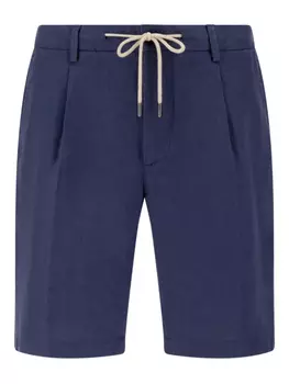Бермуды из льна Boggi Milano, синий