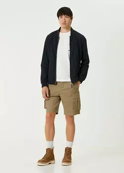 Бермуды-Карго свободного кроя из органического хлопка slane Allsaints, бежевый