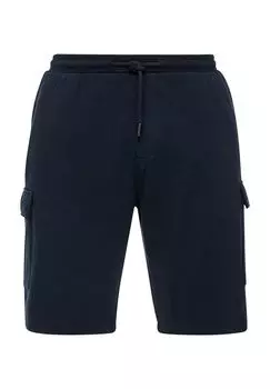 Бермуды-карго, свободного кроя, на шнурке, мужские s.Oliver, синий