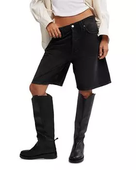 Бермуды Montana Mid Rise Free People, черный
