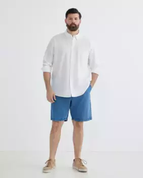 Бермуды мужские джинсовые чино обычного кроя больших размеров Dustin, светло-голубой