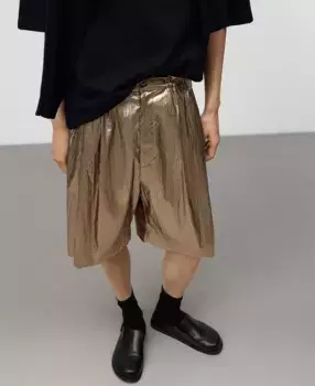 Бермуды мужские металлизированные relaxed fit Adolfo Dominguez, цвет Caldero