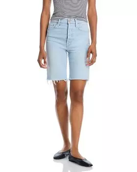 Бермуды Rider с высокой посадкой из денима в расцветке Cowabunga MOTHER, синий