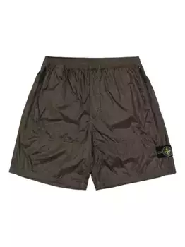 Бермуды с эластичным поясом Stone Island, коричневый