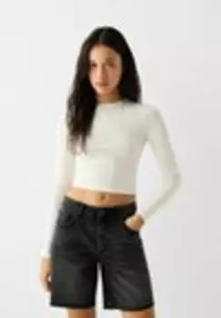 Бермуды VINTAGE Bershka, черный