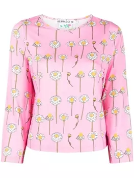 Bernadette футболка с принтом, розовый