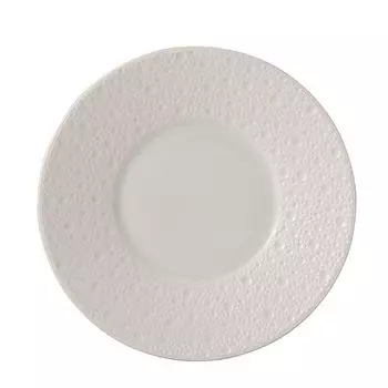 Bernardaud Ecume Тарелка с белым хлебом и маслом, белый