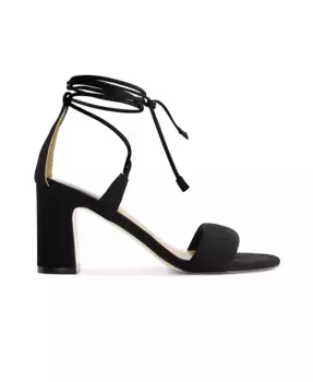 Бернардо Иеда Босоножки на каблуке с завязками на щиколотке Bernardo Footwear, черный