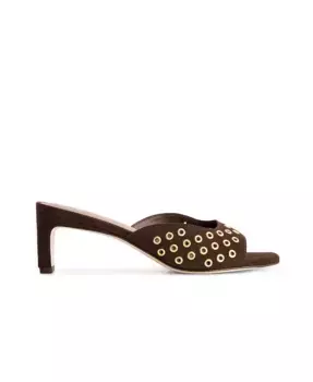 Бернардо Сенца Громмет Каблуки Мюли Bernardo Footwear, коричневый