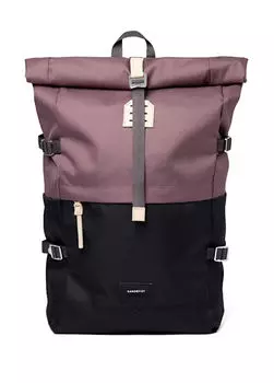 Bernt фиолетовый мужской рюкзак Sandqvist, черный