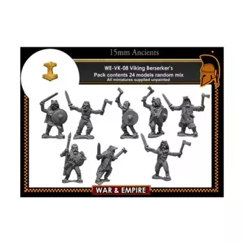 Берсерки, War & Empire - Dark Ages Miniatures - Viking (15mm)