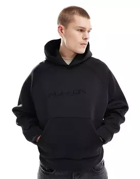 Bershka – толстовка свободного кроя премиум-класса черного цвета